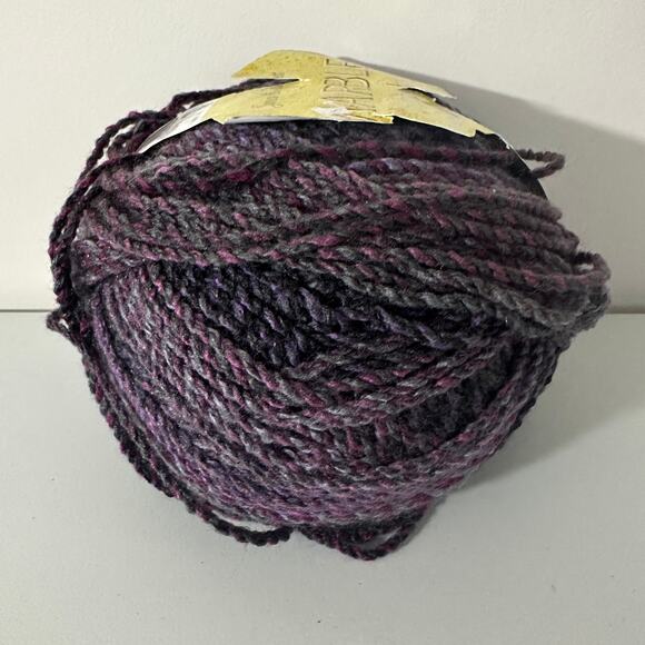 James C. Brett Yarn Marble Chunky 100% Acrylic 200 gr MC57 Red Purple - Picture 5 of 10